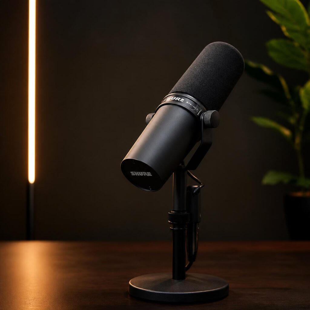 Studiomikrofon des Podcasts State of Mind